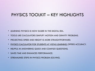 Mastering Motion & Gravity: The Ultimate Physics Calculator Toolkit for ...