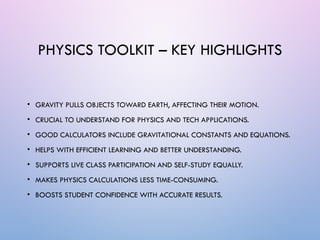 Mastering Motion & Gravity: The Ultimate Physics Calculator Toolkit for ...