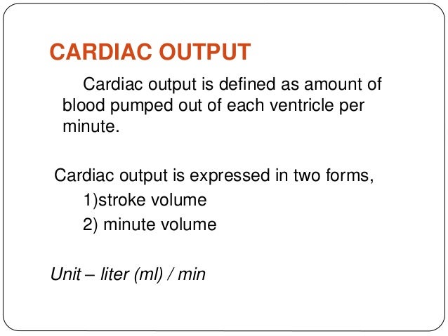 Cardiac Output
