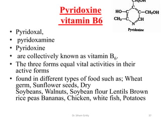 Physiologicak roles of vitamins
