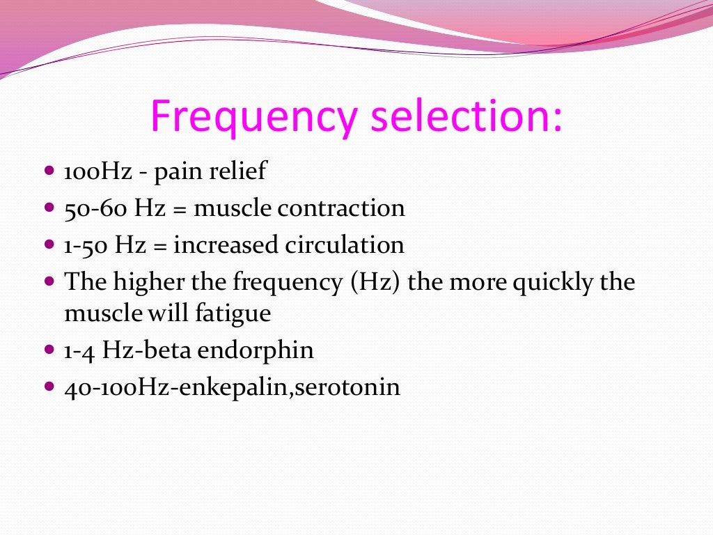 Physiological and therapeutic uses of low frequency(F/G) currents
