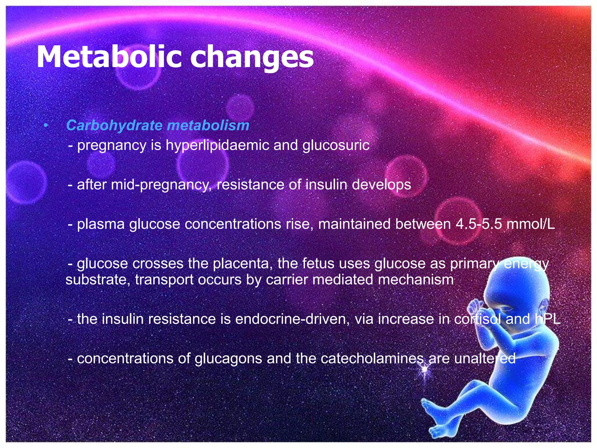 Physiological changes during pregnancy | PPTX