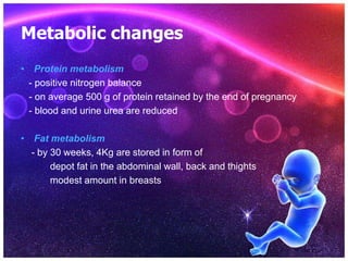 Physiological changes during pregnancy | PPTX