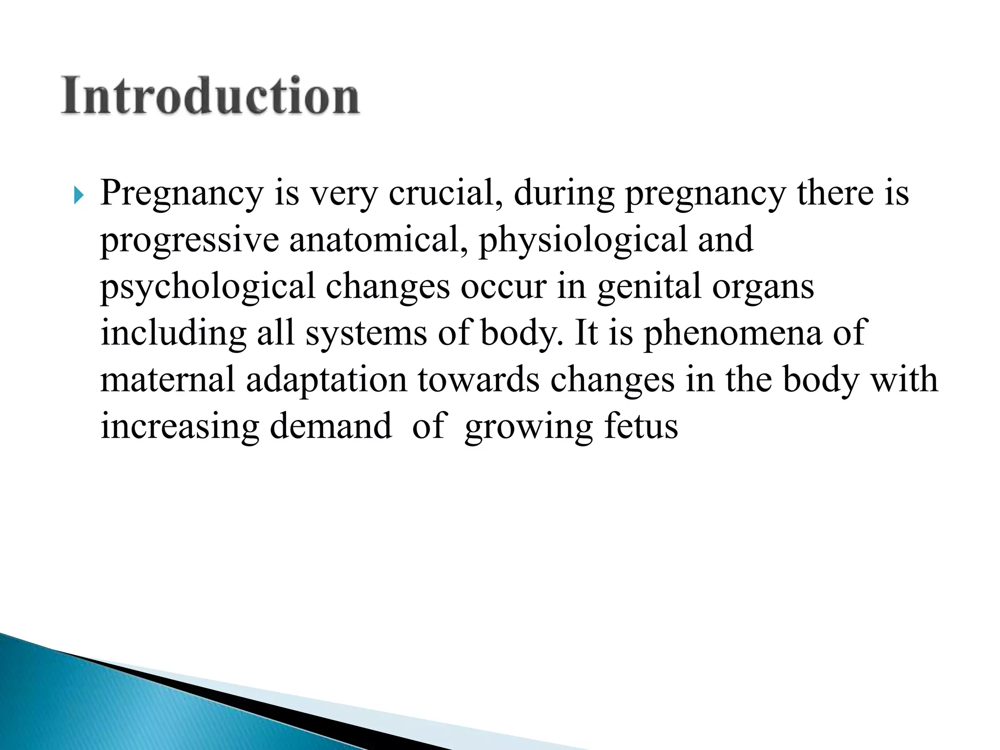 Physiological changes during pregnancy | PPT