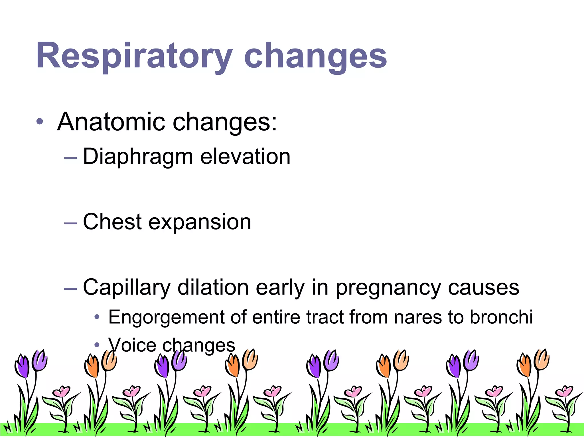 Physiological changes in pregnancy | PPTX