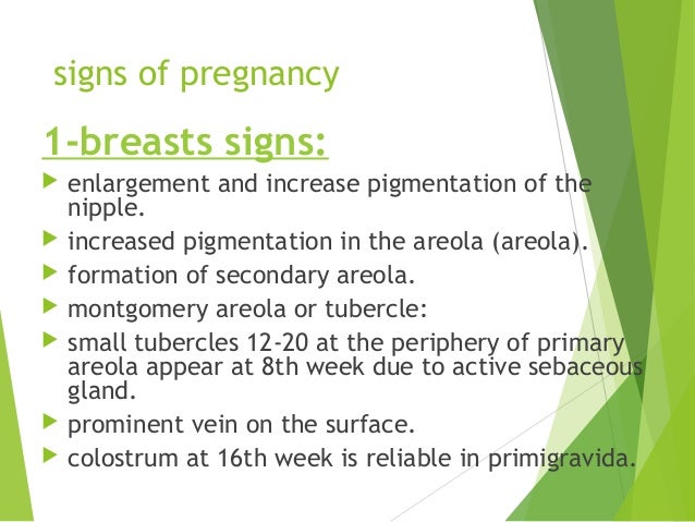 areolas during pregnancy