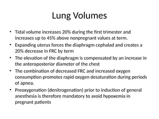 Frc Values Comprehensive Overview of Physiological Changes During Pregnancy | PPTX