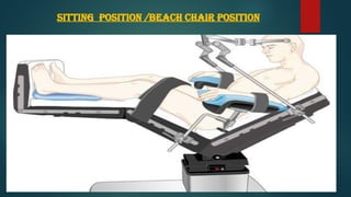 sitting position /beach chair position
 