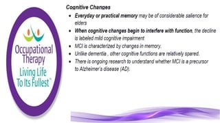 Physiological Changes of Aging & Occupational Therapy