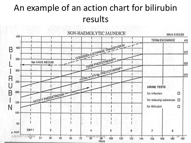 Neonatal Jaundice Bilirubin Chart