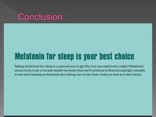 Physiological role of melatonin | PPTX
