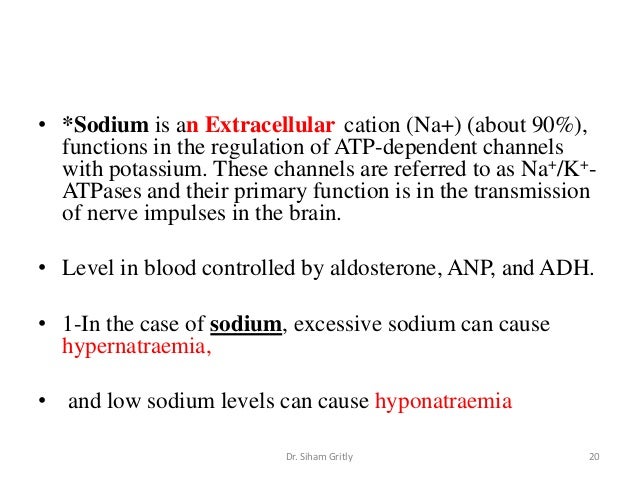 Physiological Roles Of Minerals