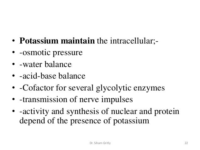 Physiological Roles Of Minerals