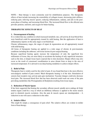 Physiologic and therapeutic effects of heat | PDF
