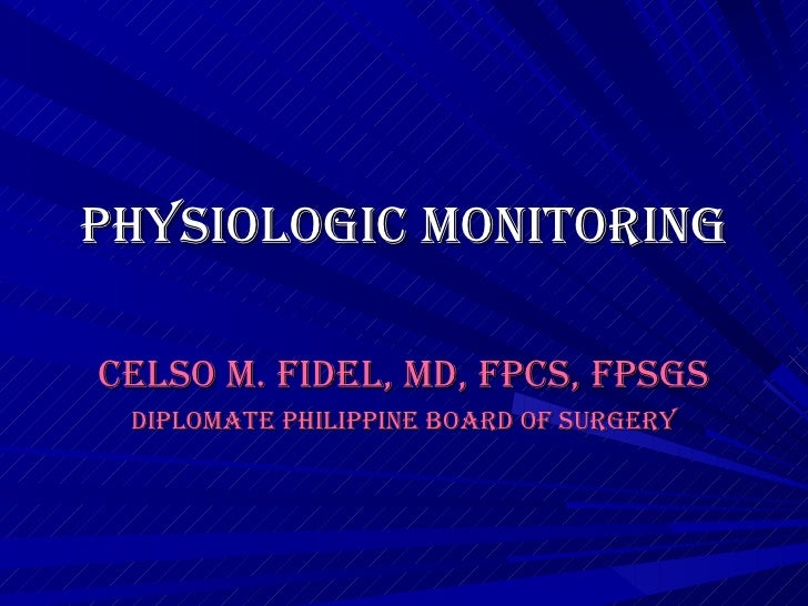 Physiologic Monitoring System Examples at Teresa Stauffer blog