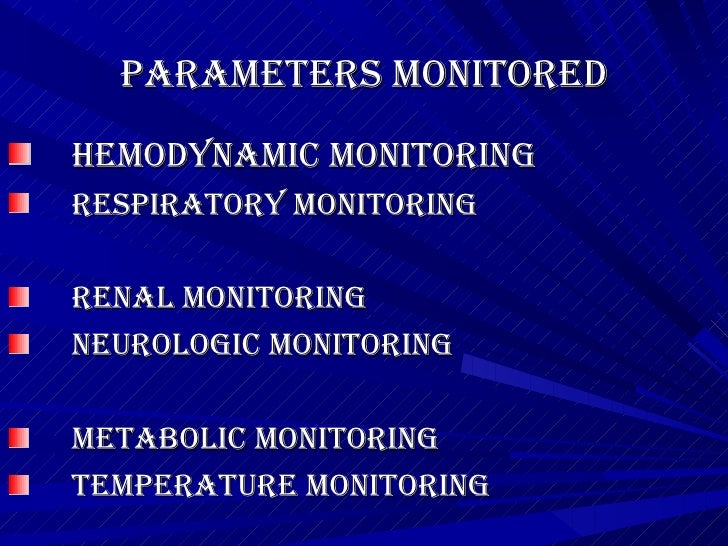 Physiologic Monitoring