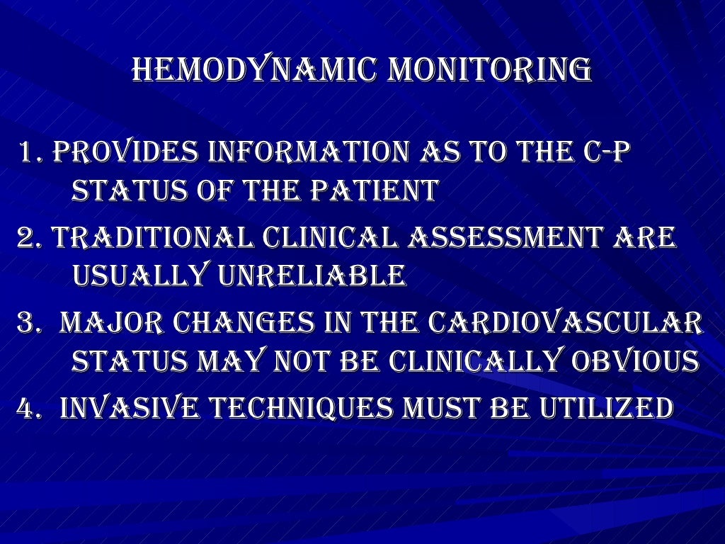 Physiologic Monitoring