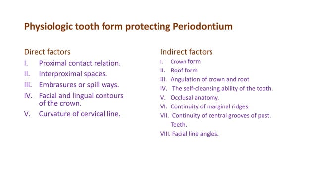 Physiologic tooth from ii | PPTX