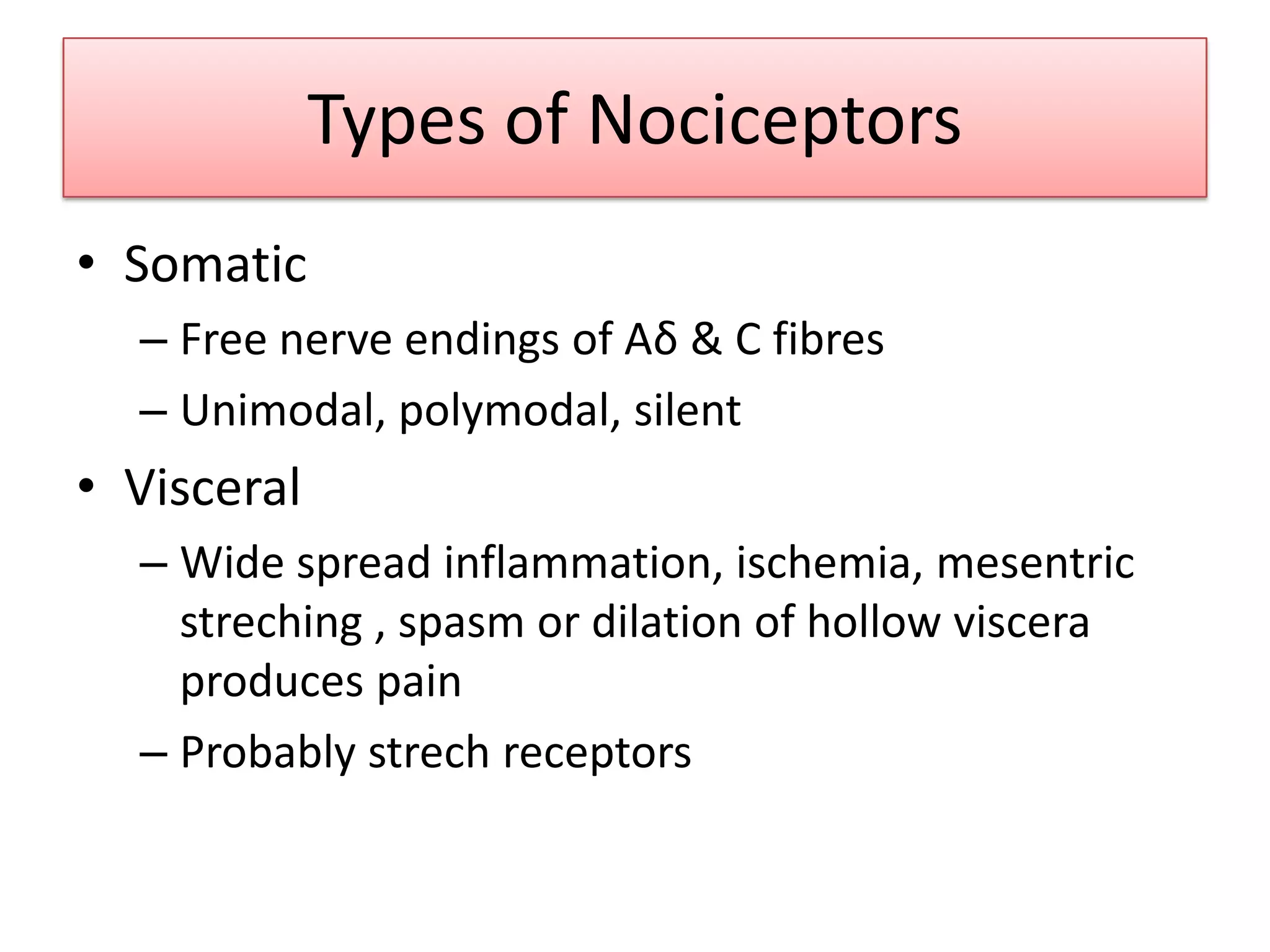 Physiology and pharmacology of pain | PPTX