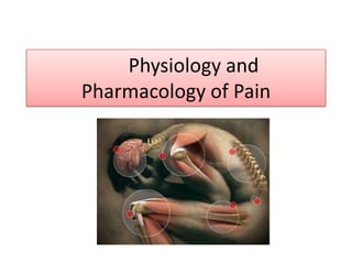 Physiology and
Pharmacology of Pain
 