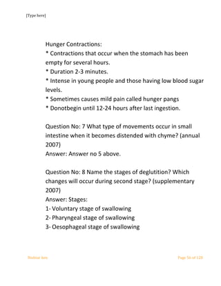 Physiology MBBS part 2 solved paper uhs | DOCX