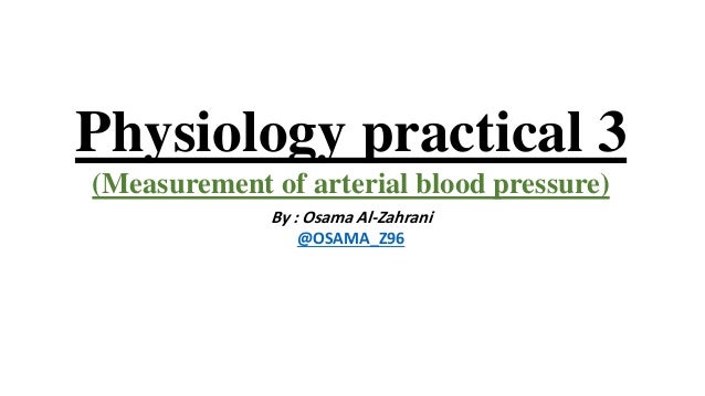 arterial blood pressure