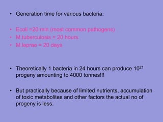 Physiology of bacteria | PPTX