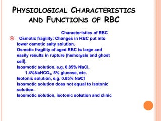 Physiology of blood ppt | PPTX
