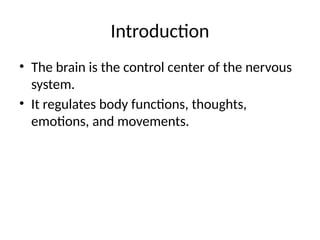 Comprehensive Overview of Brain Physiology and Functions | PPTX