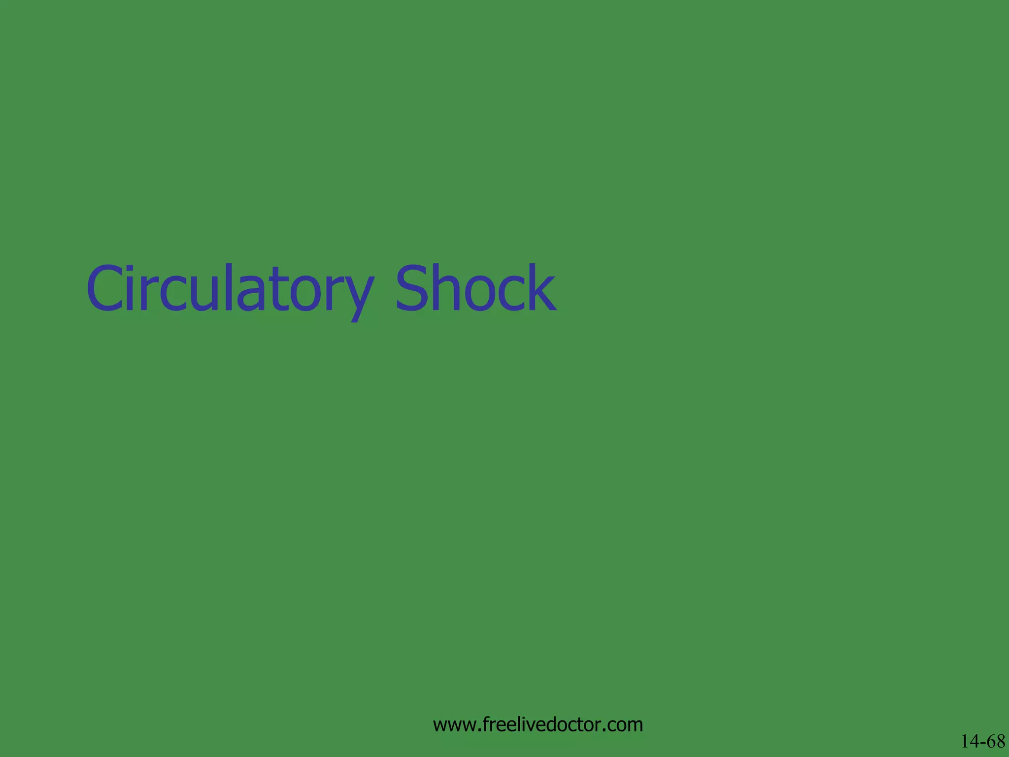 Circulatory Shock 14-68 www.freelivedoctor.com 