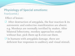 Physiology of emotion