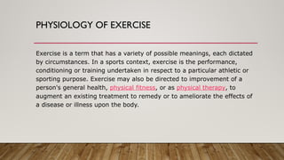 For Physiology of exercise as a subject course.pptx