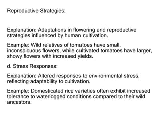 Reproductive Strategy Example Physiology of Field Crops - Cereals and food grains | PPTX