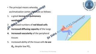 The Physiology of High Altitude Exposure