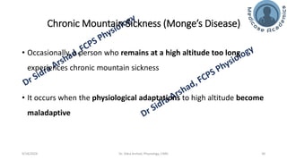 The Physiology of High Altitude Exposure