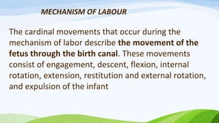 PHYSIOLOGY OF LABOUR.pptx bsc nursing obg | PPTX