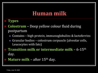 Transitional Colostrum Color Physiology of lactation | PPT