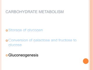 CARBOHYDRATE METABOLISM


Gluconeogenesis
 
