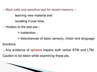 Physiology of memory & learning. | PPTX