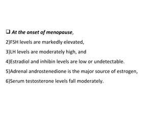 Physiology of Menopause