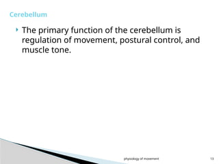 Comprehensive Overview of Human Movement Physiology and Motor Control ...