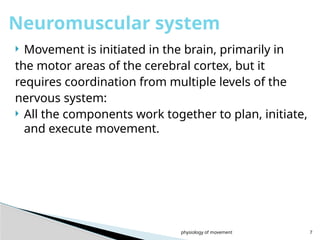 Comprehensive Overview of Human Movement Physiology and Motor Control ...