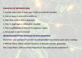 PHYSIOLOGY OF PAIN PHYSIOLOGY OF PAIN.pptx