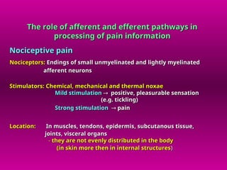 Comprehensive Overview of Pain Pathophysiology and Neuroanatomy | PPT