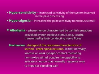 Comprehensive Overview of Pain Pathophysiology and Neuroanatomy | PPT