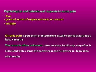 Comprehensive Overview of Pain Pathophysiology and Neuroanatomy | PPT
