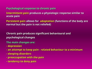 Comprehensive Overview of Pain Pathophysiology and Neuroanatomy | PPT