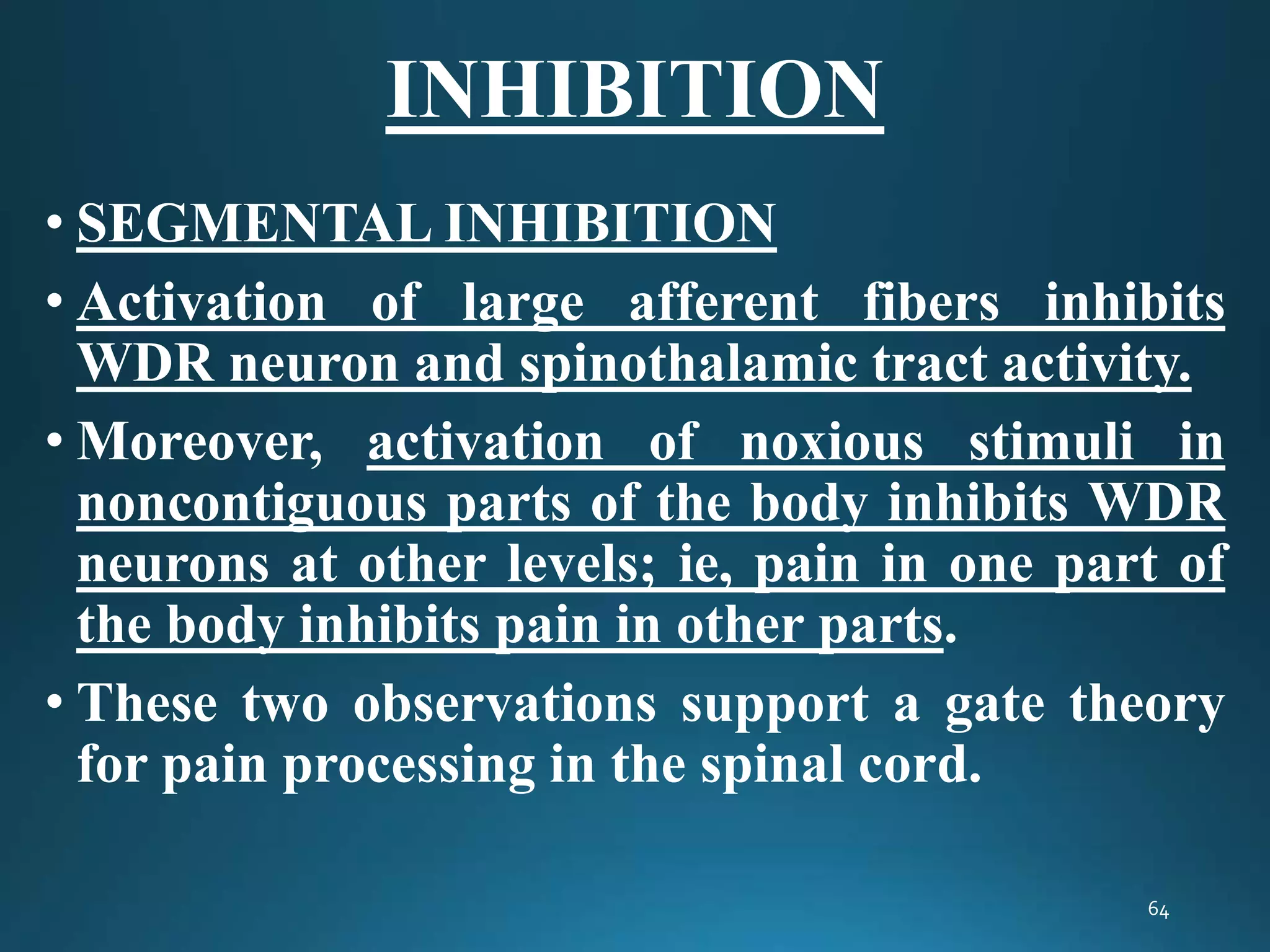 Physiology of pain pathways | PPTX