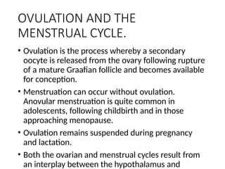PHYSIOLOGY OF Reproduction gun and obstetrics | PPTX