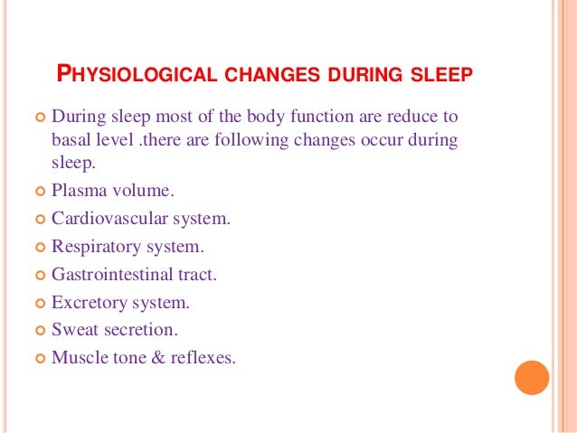 Physiology of sleep by jimmy